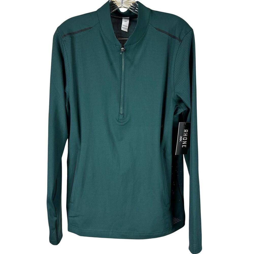 Rhone Air Tech 1/4 Zip Forest Green Men's Size Small New With Tags Condition